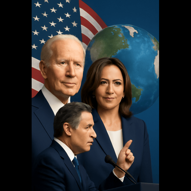 The Role of Political Leaders of America in World Affairs Label